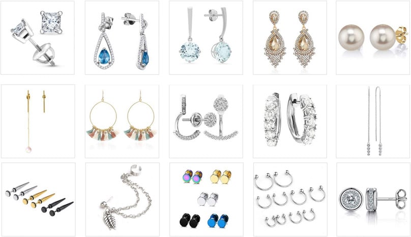 womens designer stud earrings
